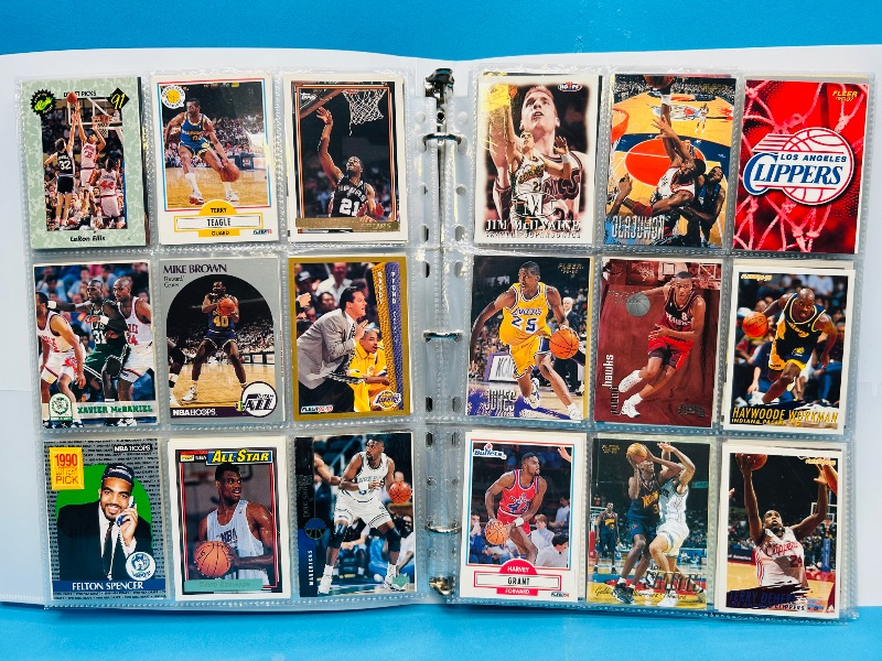 Photo 1 of 025221… final sale no returns/refunds-270 mixed basketball cards in binder