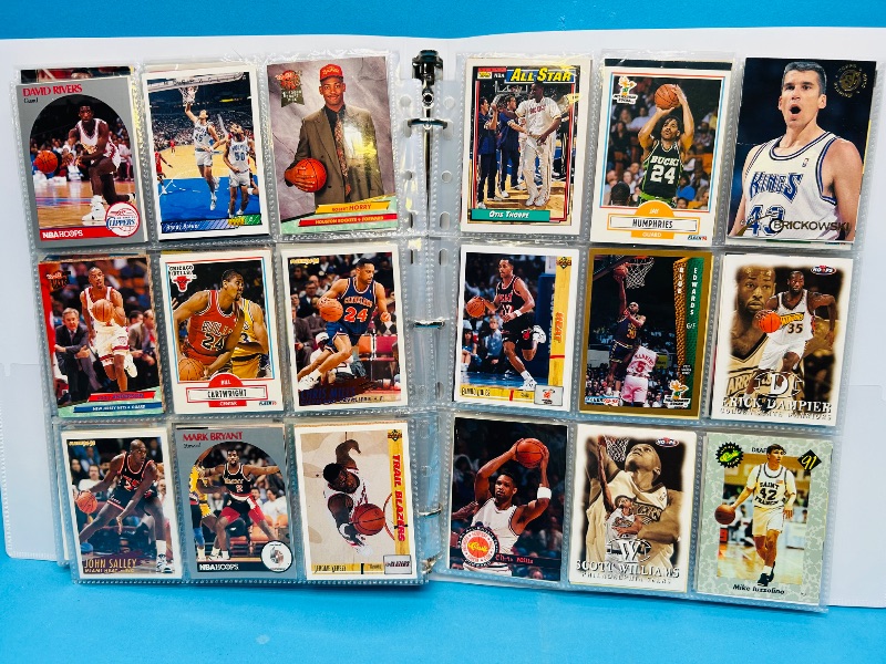 Photo 1 of 025221… final sale no returns/refunds-270 mixed basketball cards in binder