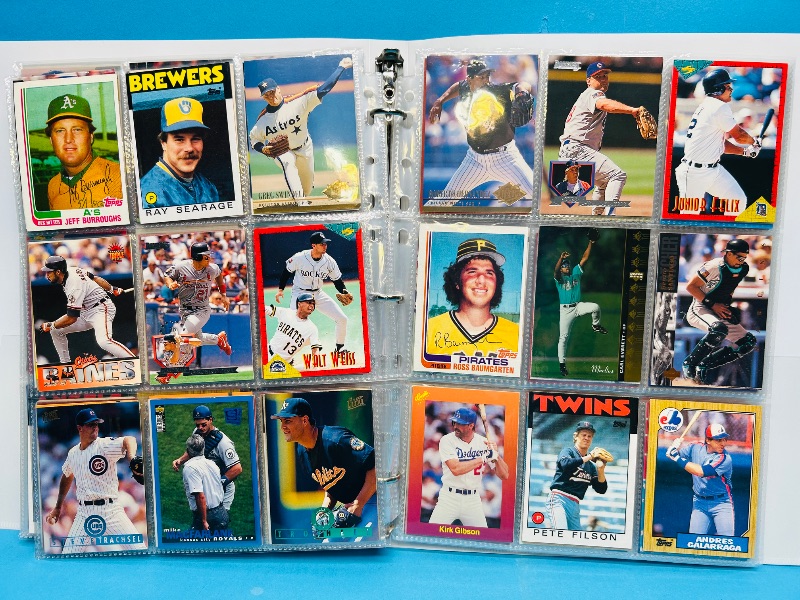 Photo 1 of 025222… final sale no returns/refunds-360 mixed baseball cards in binder