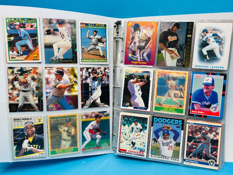 Photo 1 of 025222… final sale no returns/refunds-360 mixed baseball cards in binder