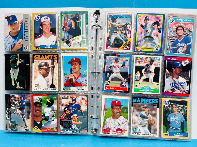 Photo 1 of 025222… final sale no returns/refunds-360 mixed baseball cards in binder