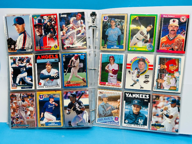 Photo 1 of 025222… final sale no returns/refunds-360 mixed baseball cards in binder
