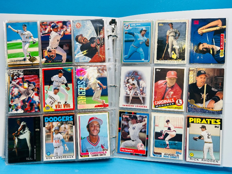 Photo 1 of 025222… final sale no returns/refunds-360 mixed baseball cards in binder
