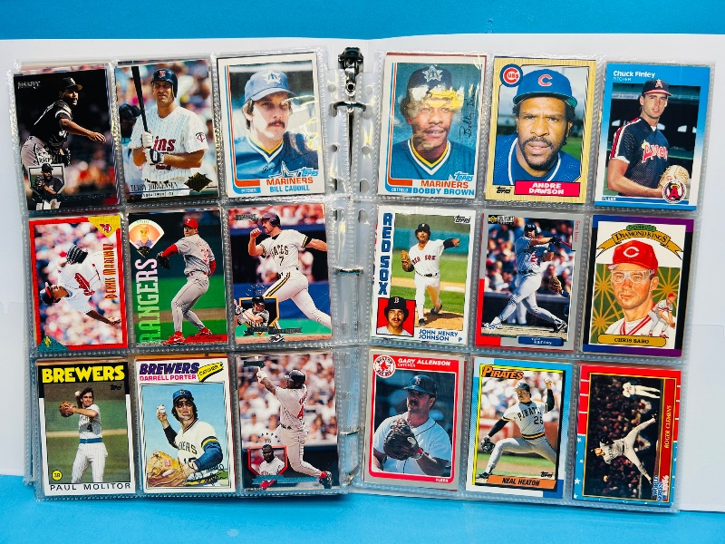 Photo 1 of 025222… final sale no returns/refunds-360 mixed baseball cards in binder