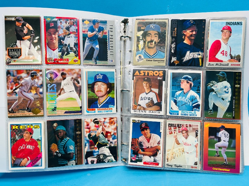 Photo 1 of 025222… final sale no returns/refunds-360 mixed baseball cards in binder