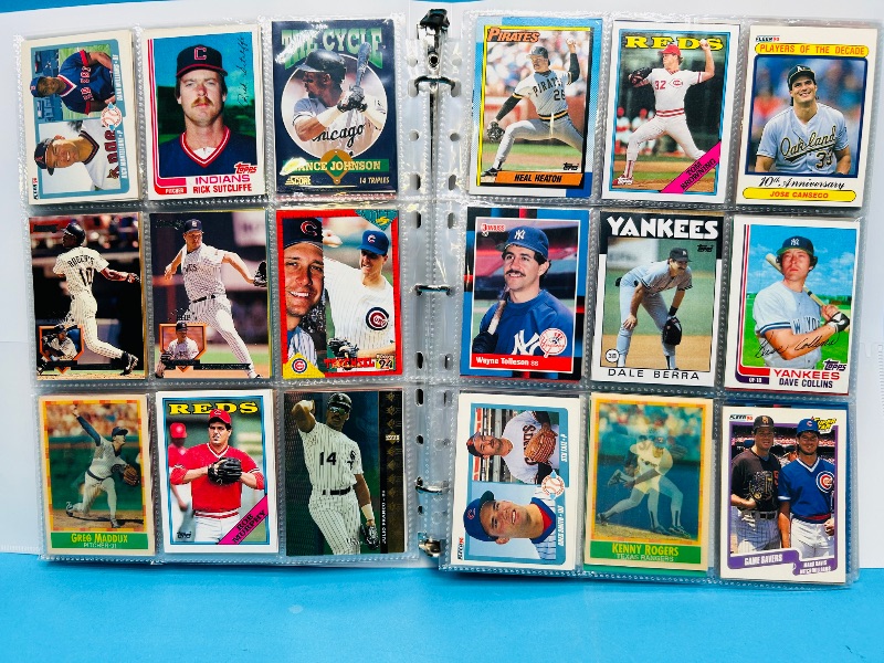 Photo 1 of 025222… final sale no returns/refunds-360 mixed baseball cards in binder