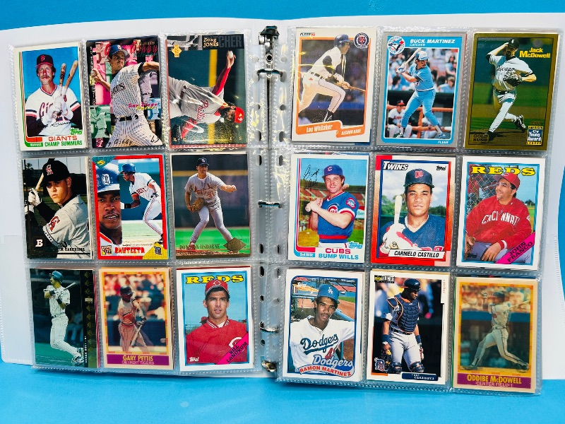 Photo 1 of 025222… final sale no returns/refunds-360 mixed baseball cards in binder