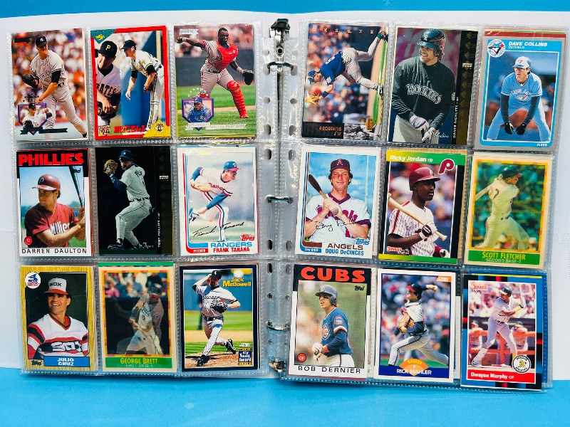 Photo 1 of 025222… final sale no returns/refunds-360 mixed baseball cards in binder