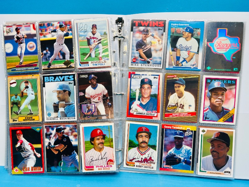 Photo 1 of 025222… final sale no returns/refunds-360 mixed baseball cards in binder