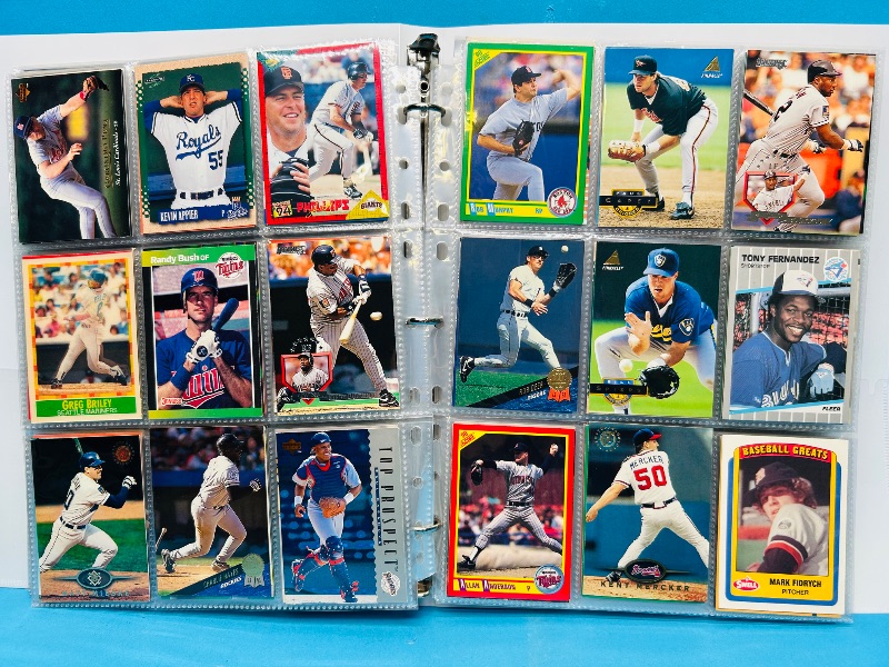 Photo 1 of 025223… final sale no returns/refunds-360 mixed baseball cards in binder