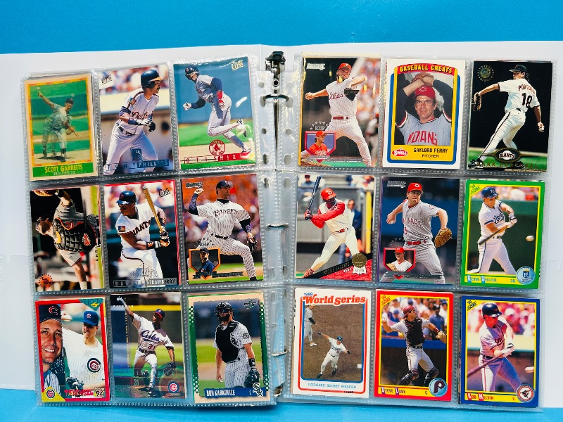 Photo 1 of 025223… final sale no returns/refunds-360 mixed baseball cards in binder