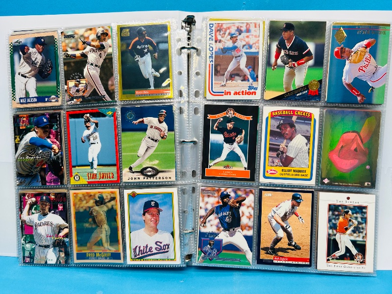 Photo 1 of 025223… final sale no returns/refunds-360 mixed baseball cards in binder