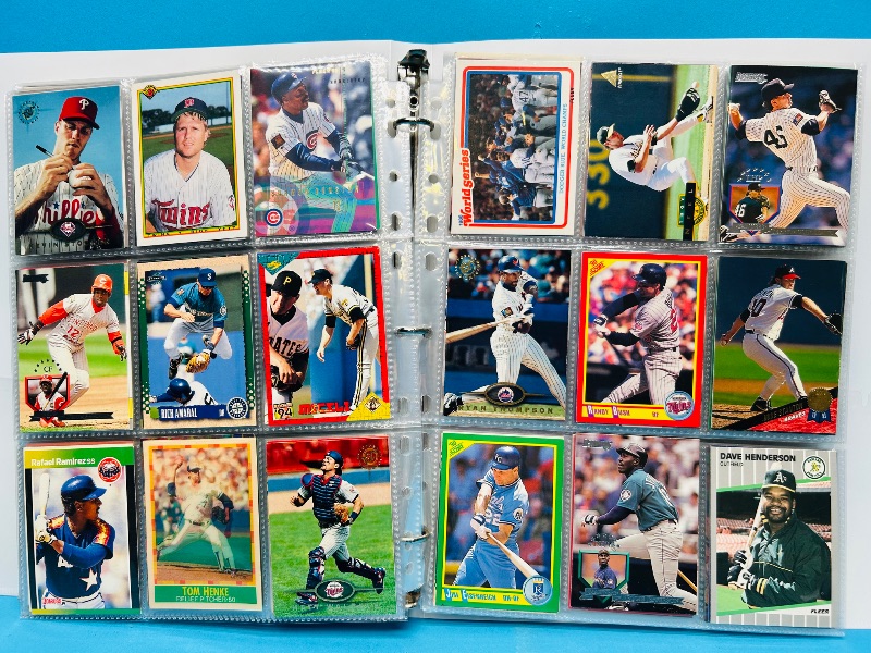 Photo 1 of 025223… final sale no returns/refunds-360 mixed baseball cards in binder