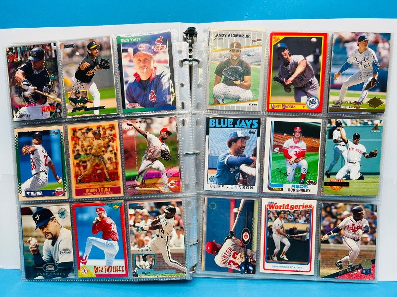 Photo 1 of 025223… final sale no returns/refunds-360 mixed baseball cards in binder
