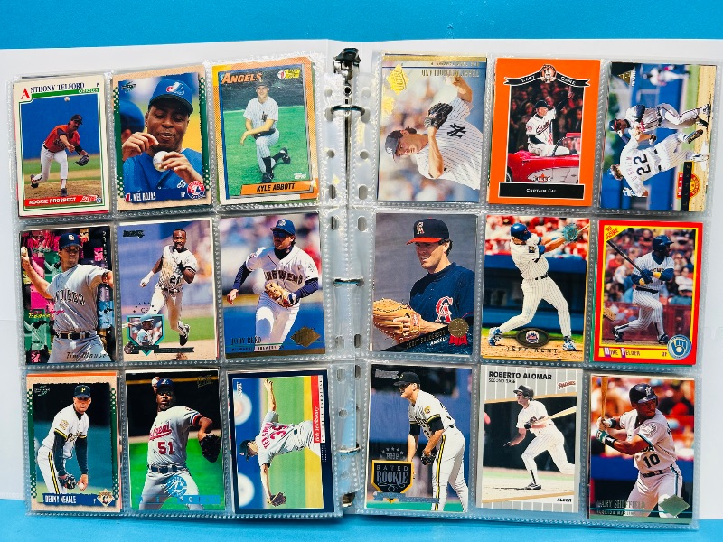 Photo 1 of 025223… final sale no returns/refunds-360 mixed baseball cards in binder