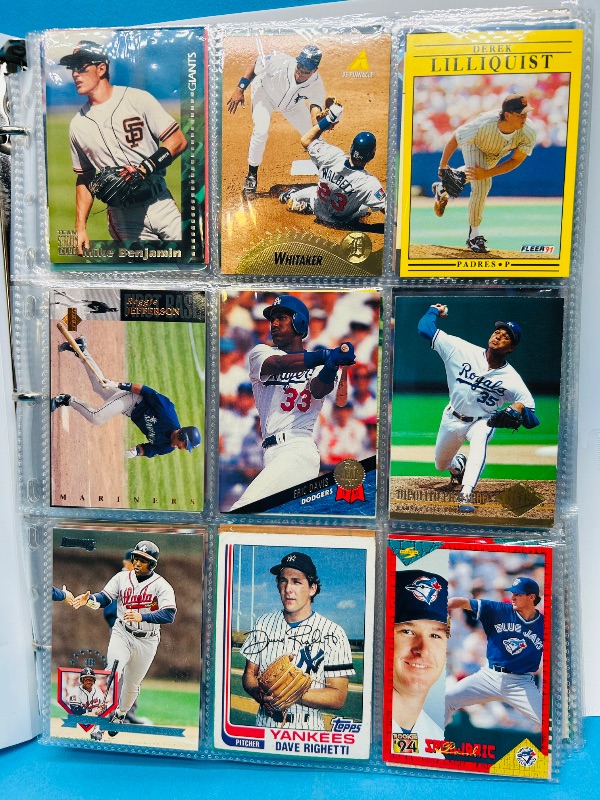 Photo 1 of 025223… final sale no returns/refunds-360 mixed baseball cards in binder