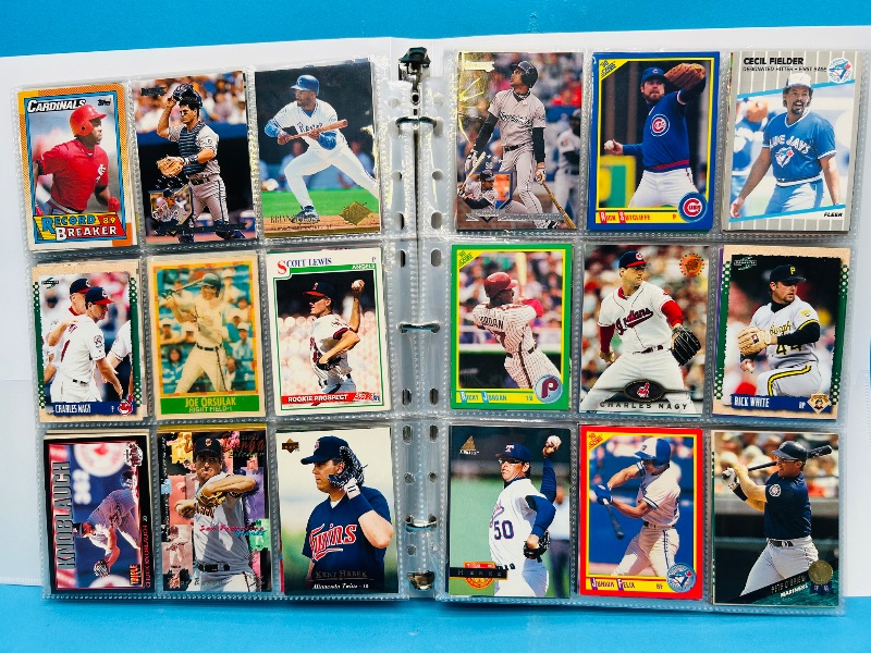 Photo 1 of 025223… final sale no returns/refunds-360 mixed baseball cards in binder