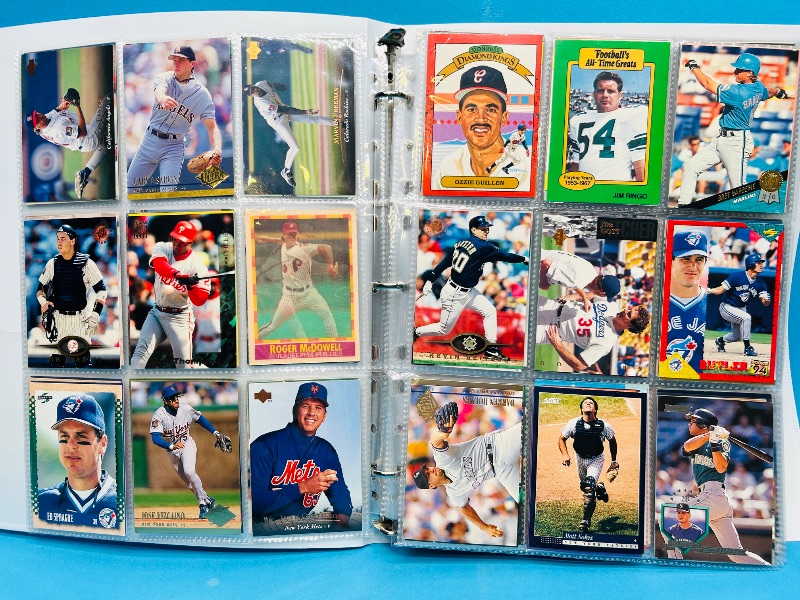 Photo 1 of 025223… final sale no returns/refunds-360 mixed baseball cards in binder