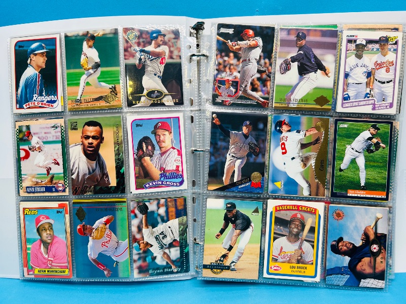 Photo 1 of 025223… final sale no returns/refunds-360 mixed baseball cards in binder