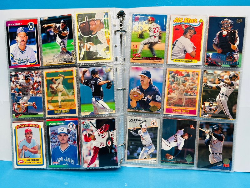 Photo 1 of 025223… final sale no returns/refunds-360 mixed baseball cards in binder