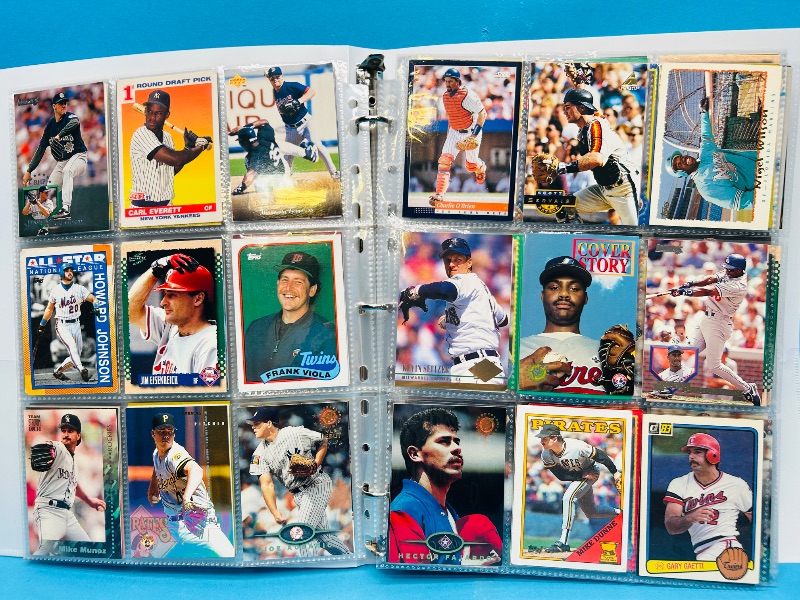 Photo 1 of 025223… final sale no returns/refunds-360 mixed baseball cards in binder