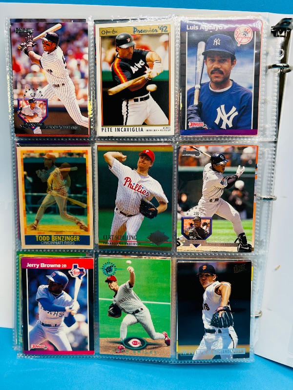 Photo 1 of 025223… final sale no returns/refunds-360 mixed baseball cards in binder