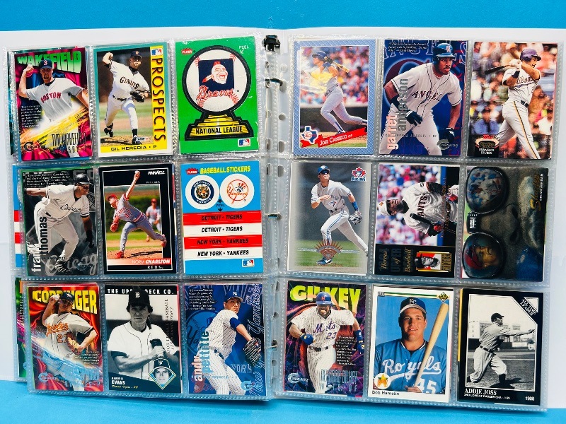 Photo 1 of 025224… final sale no returns/refunds-360 mixed baseball cards in binder