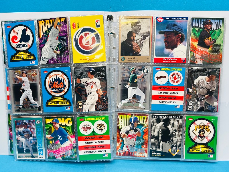 Photo 1 of 025224… final sale no returns/refunds-360 mixed baseball cards in binder
