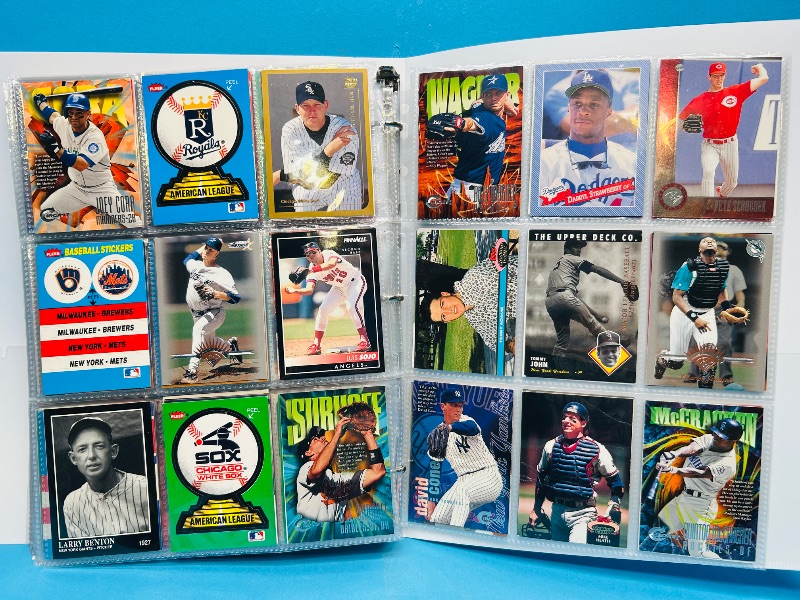 Photo 1 of 025224… final sale no returns/refunds-360 mixed baseball cards in binder