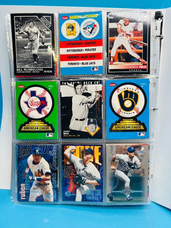 Photo 1 of 025224… final sale no returns/refunds-360 mixed baseball cards in binder