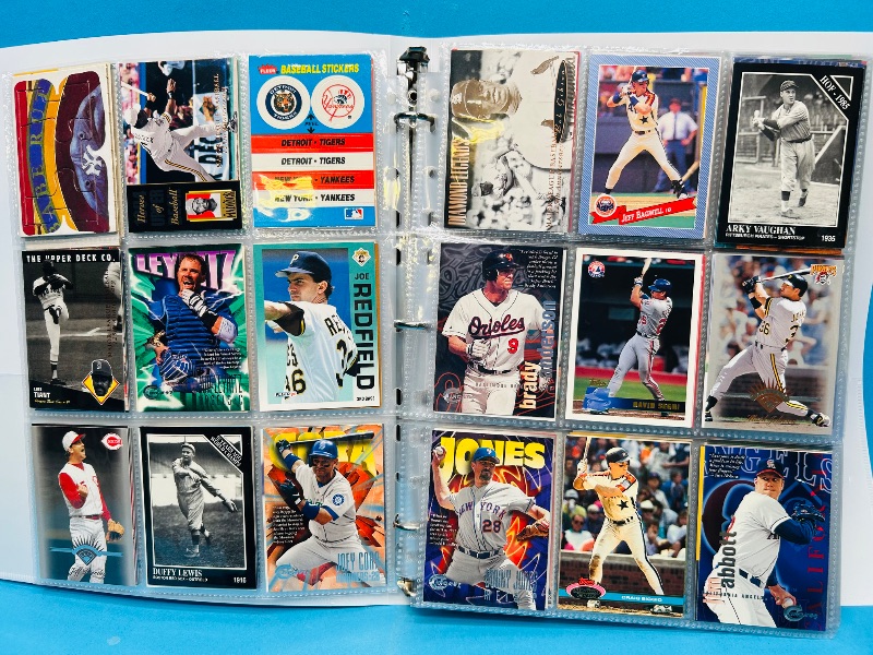 Photo 1 of 025224… final sale no returns/refunds-360 mixed baseball cards in binder