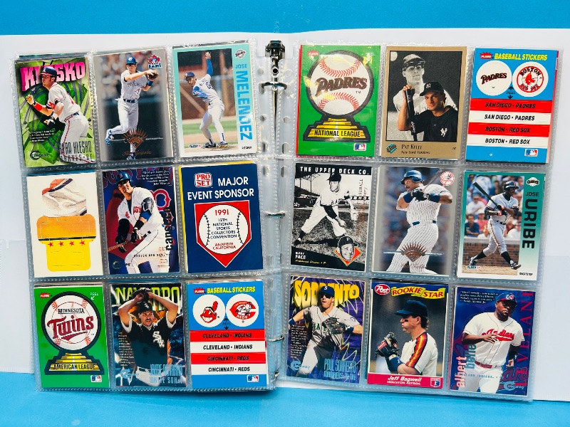 Photo 1 of 025224… final sale no returns/refunds-360 mixed baseball cards in binder