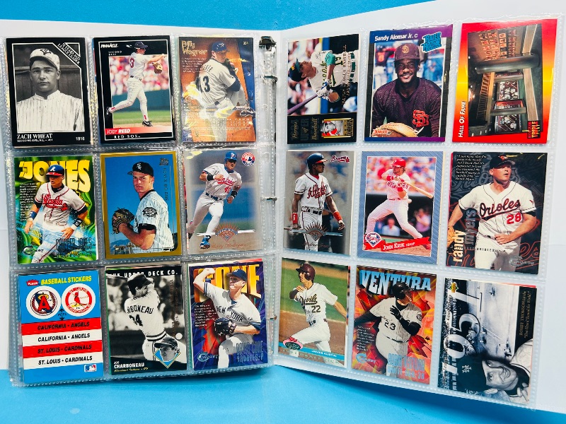 Photo 1 of 025224… final sale no returns/refunds-360 mixed baseball cards in binder