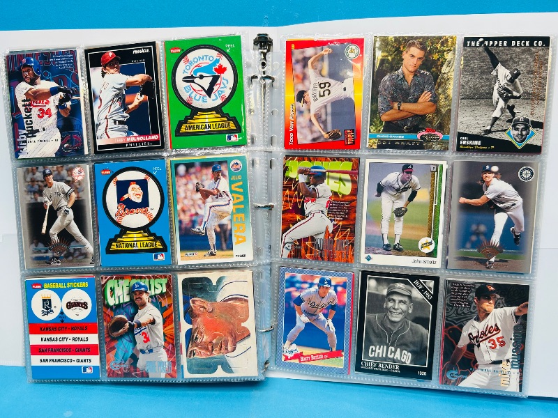 Photo 1 of 025224… final sale no returns/refunds-360 mixed baseball cards in binder