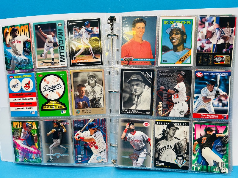 Photo 1 of 025224… final sale no returns/refunds-360 mixed baseball cards in binder