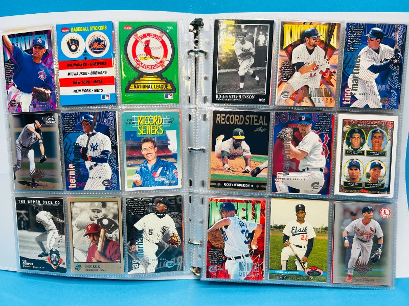 Photo 1 of 025224… final sale no returns/refunds-360 mixed baseball cards in binder