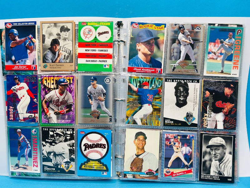 Photo 1 of 025224… final sale no returns/refunds-360 mixed baseball cards in binder