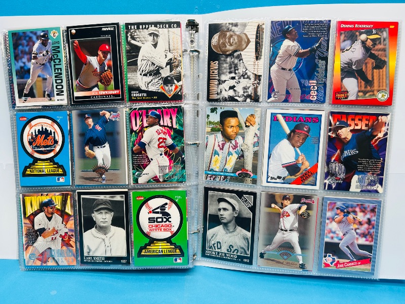 Photo 1 of 025224… final sale no returns/refunds-360 mixed baseball cards in binder