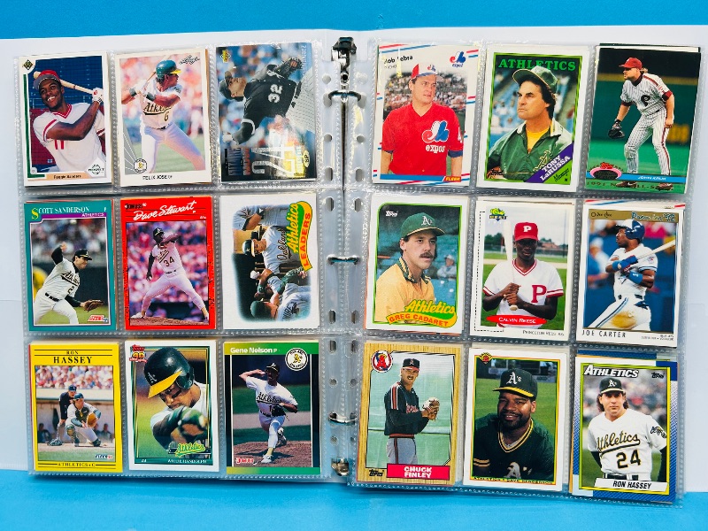 Photo 1 of 025225… final sale no returns/refunds-360 mixed baseball cards in binder