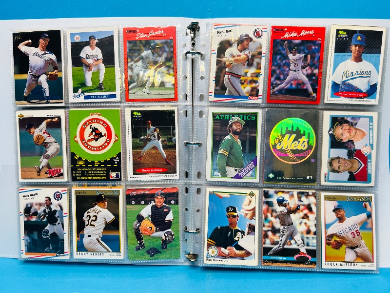 Photo 1 of 025225… final sale no returns/refunds-360 mixed baseball cards in binder