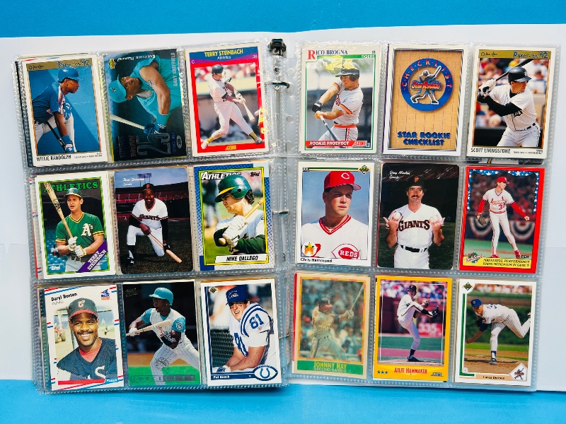 Photo 1 of 025225… final sale no returns/refunds-360 mixed baseball cards in binder