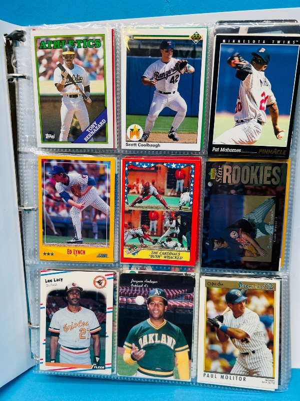 Photo 1 of 025225… final sale no returns/refunds-360 mixed baseball cards in binder