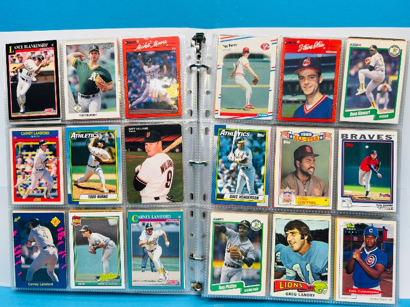 Photo 1 of 025225… final sale no returns/refunds-360 mixed baseball cards in binder
