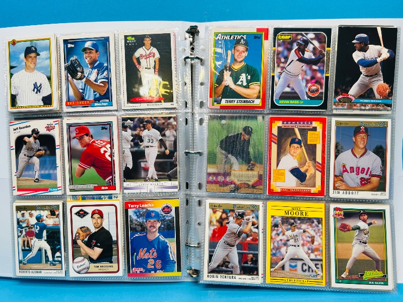 Photo 1 of 025225… final sale no returns/refunds-360 mixed baseball cards in binder