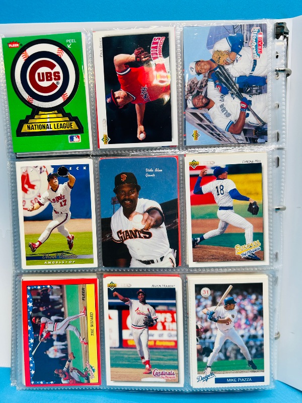 Photo 1 of 025225… final sale no returns/refunds-360 mixed baseball cards in binder