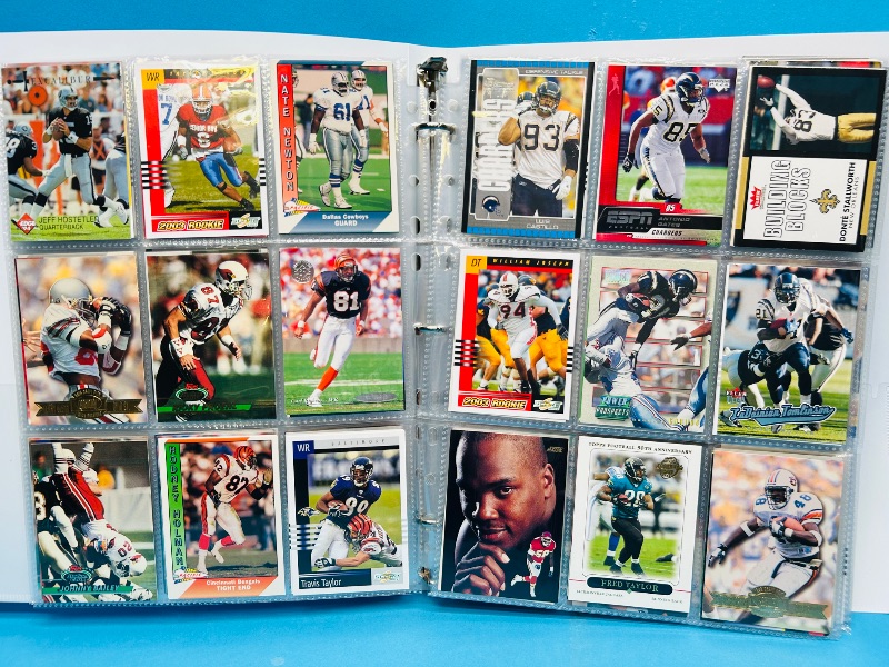 Photo 1 of 025226… final sale no returns/refunds-360 mixed football cards in binder