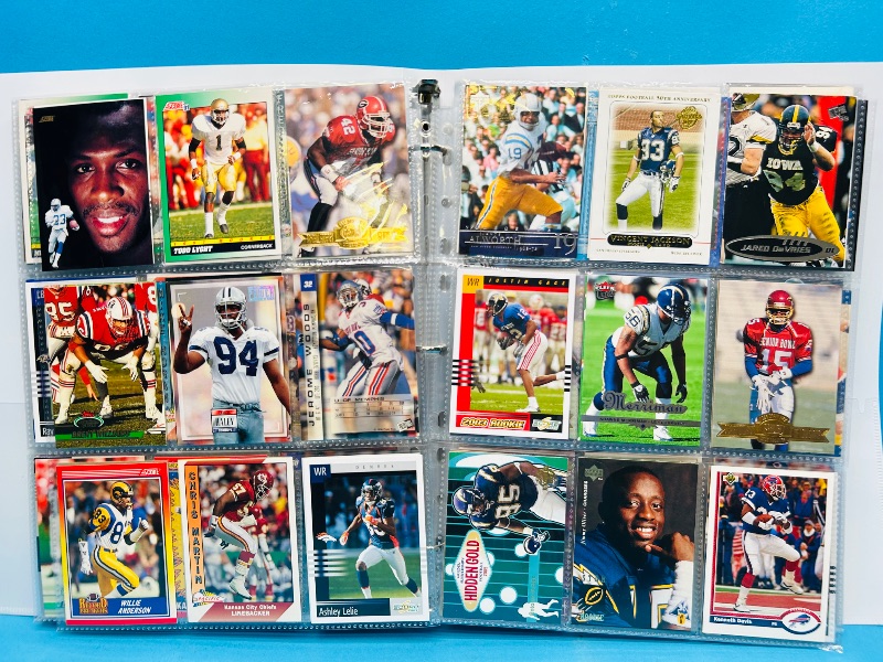 Photo 1 of 025226… final sale no returns/refunds-360 mixed football cards in binder