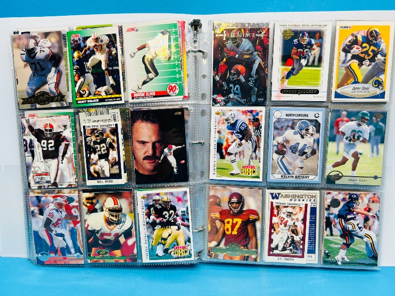 Photo 1 of 025226… final sale no returns/refunds-360 mixed football cards in binder