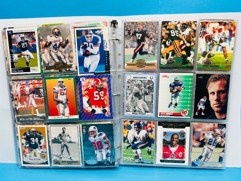 Photo 1 of 025226… final sale no returns/refunds-360 mixed football cards in binder