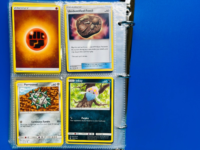 Photo 1 of 025227… final sale no returns/refunds-104 mixed Pokemon cards and stickers in binder